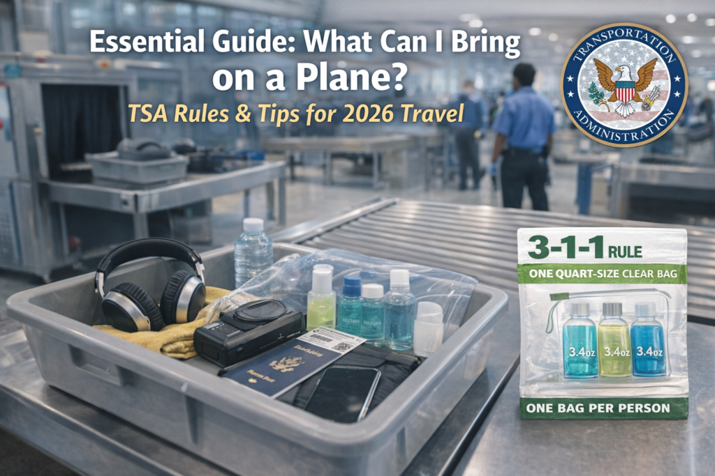 what can I bring on a plane TSA security rules carry on items guide