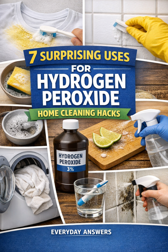 hydrogen peroxide uses around the home cleaning hacks