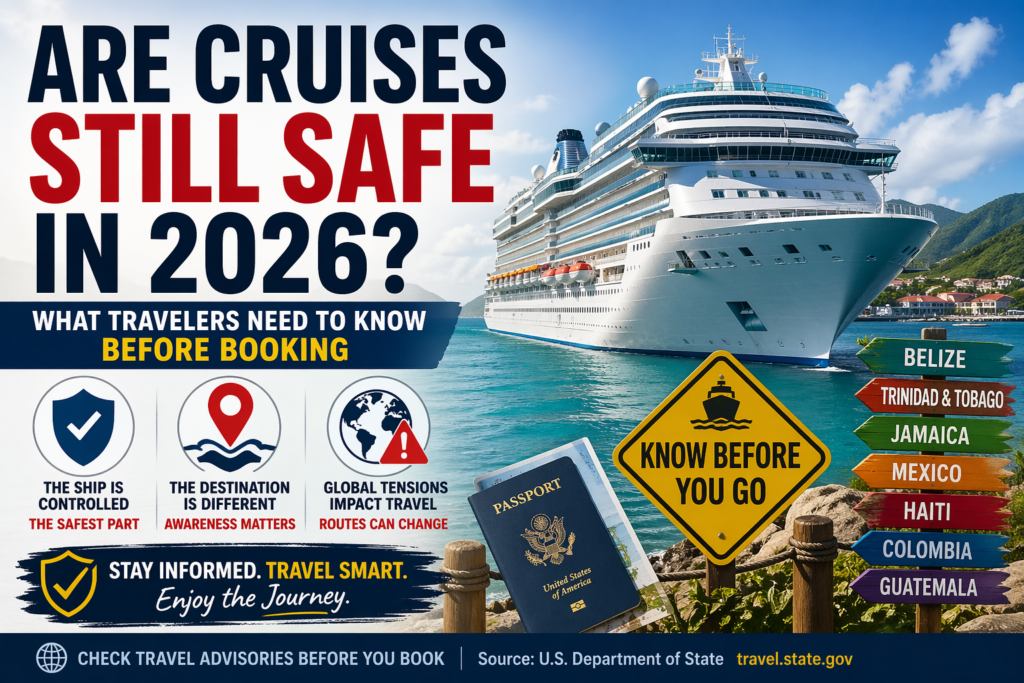 are cruises safe in 2026 cruise travel safety warnings destinations risks