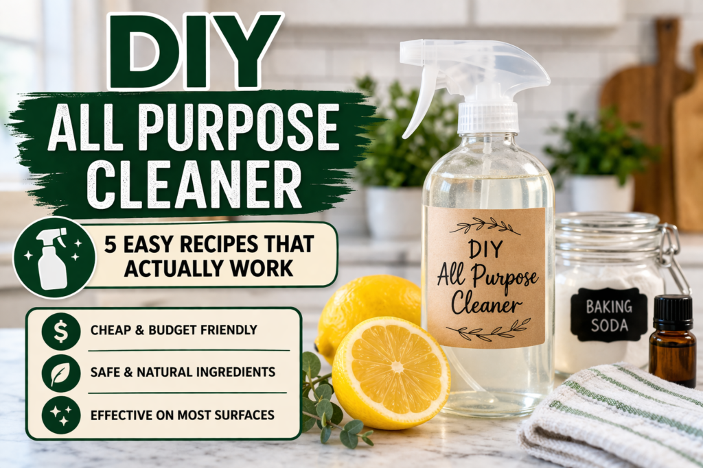 DIY all purpose cleaner spray bottle homemade cleaner