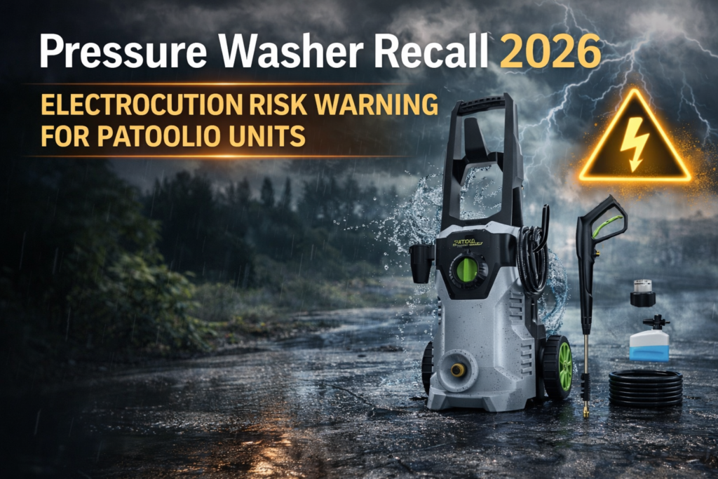 pressure washer recall 2026 electrical shock hazard Patoolio units warning