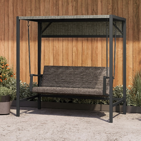 Recalled Agio Menlo Woven Patio Swing model 1934256 sold at Costco