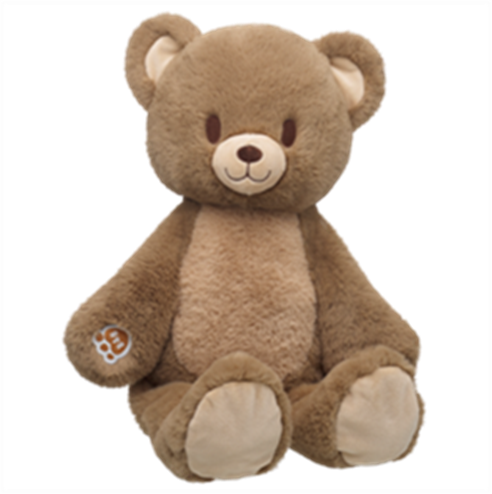 Build-A-Bear Heartwarming Hugs Bear seated front view recalled plush comfort toy involved in Build-A-Bear Recall 2026