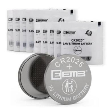 Recalled EEMB CR2025 lithium coin battery package sold online and recalled for child hazard