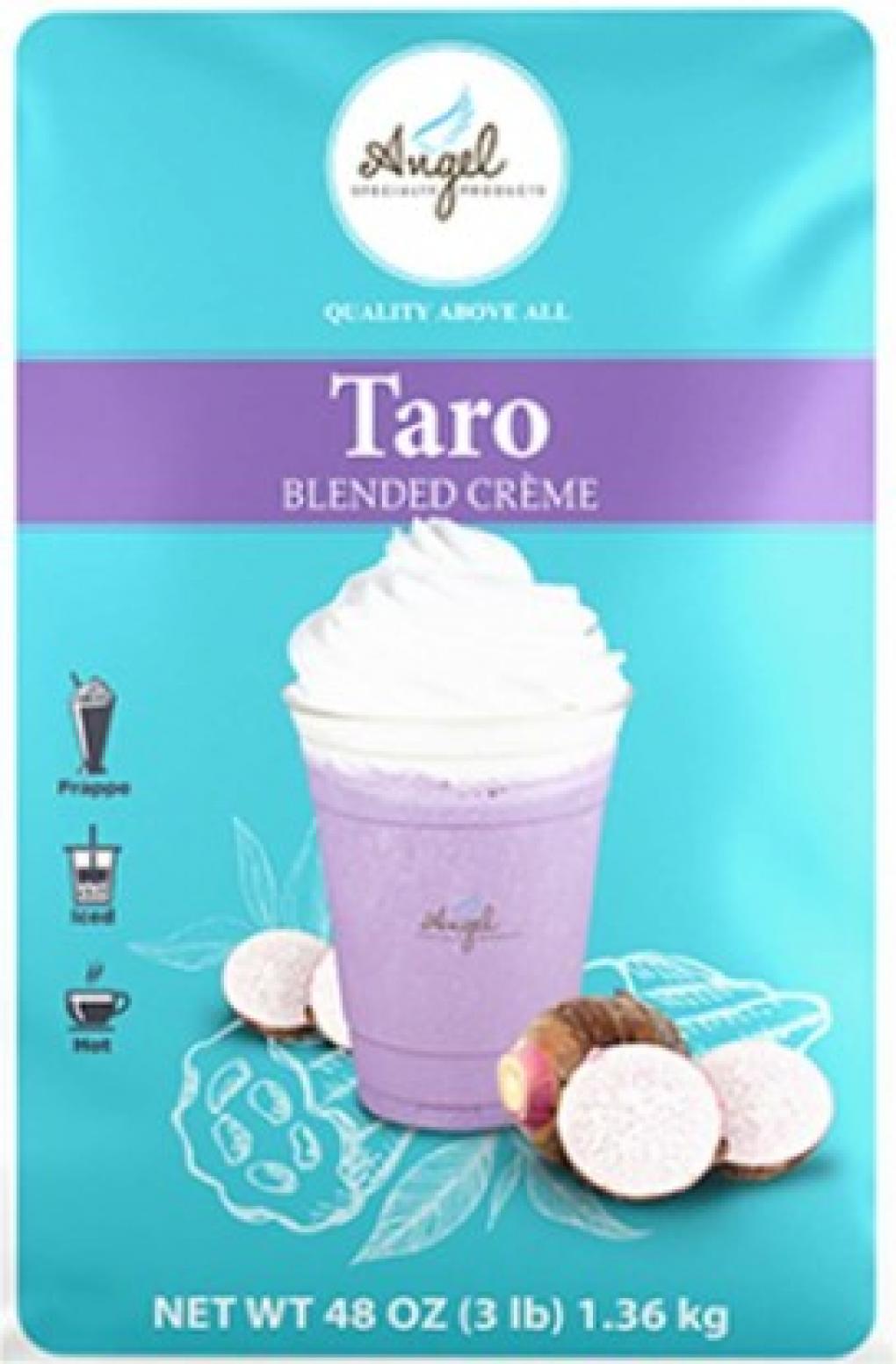 SKS Copack recall image of Angel Specialty Products Taro Blended Creme beverage mix