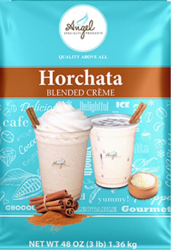 SKS Copack recall image of Angel Specialty Products Horchata Blended Creme beverage mix