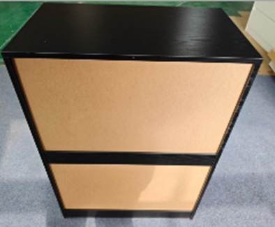 Rear view of UHOMEPRO 5-drawer dresser involved in 5-Drawer Dresser Warning 2026 tip-over hazard